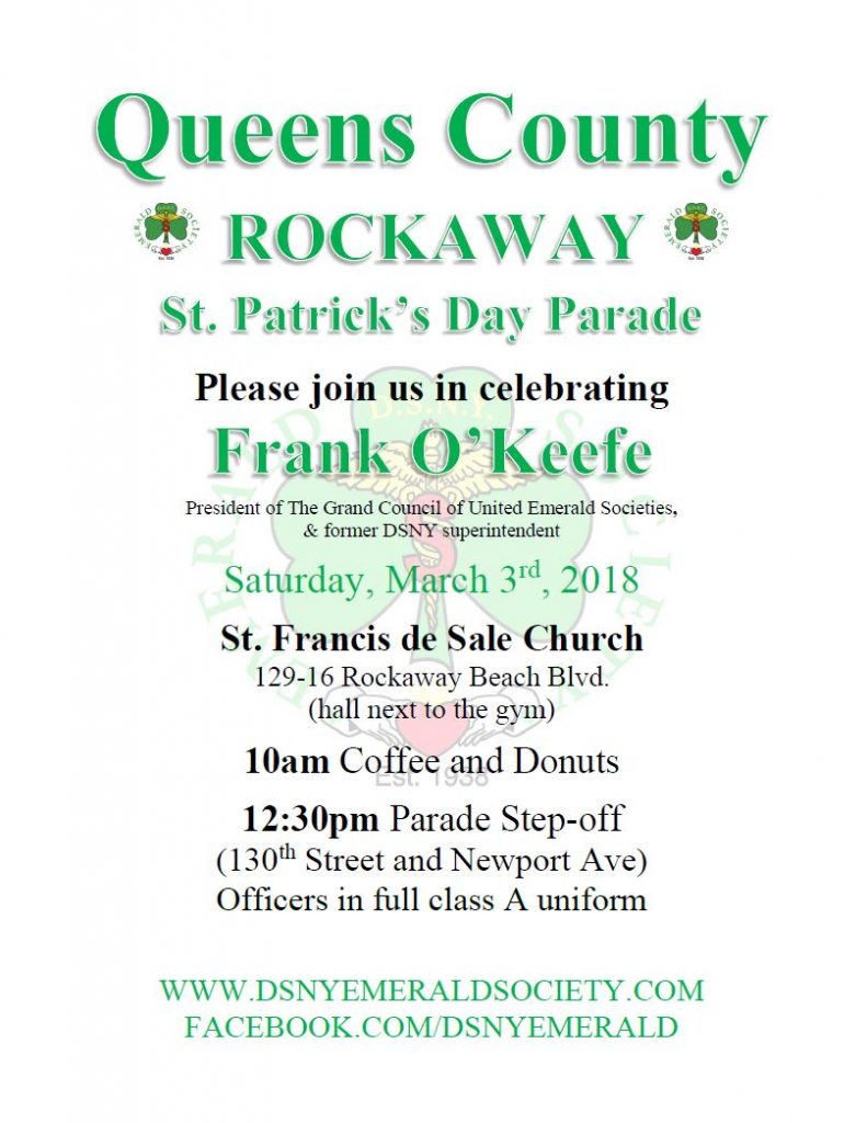 Queens County St. Patrick's Day Parade - Rockaways @ St. Francis de Sale Church | New York | United States